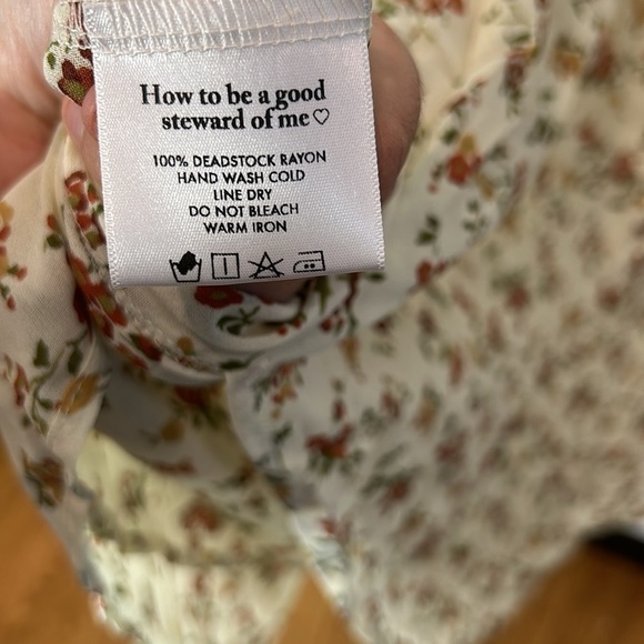 Gracemade Damaris faux wrap long sleeve Dress Floral women’s size medium new nwt - Picture 7 of 11